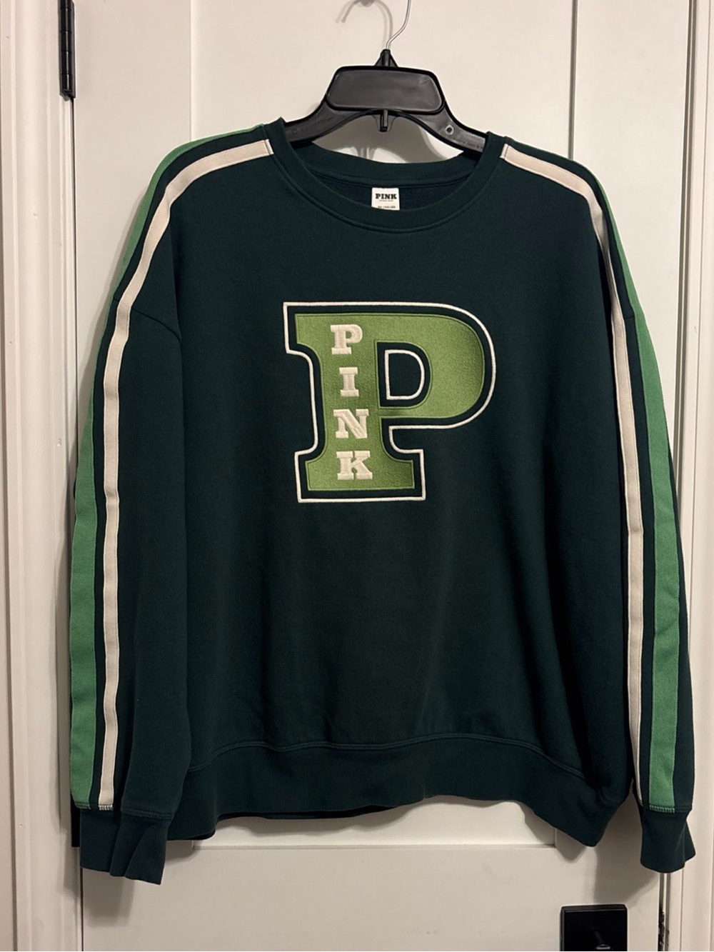 Victoria’s Secret Pink Sweatshirt (XXL) Logo Green